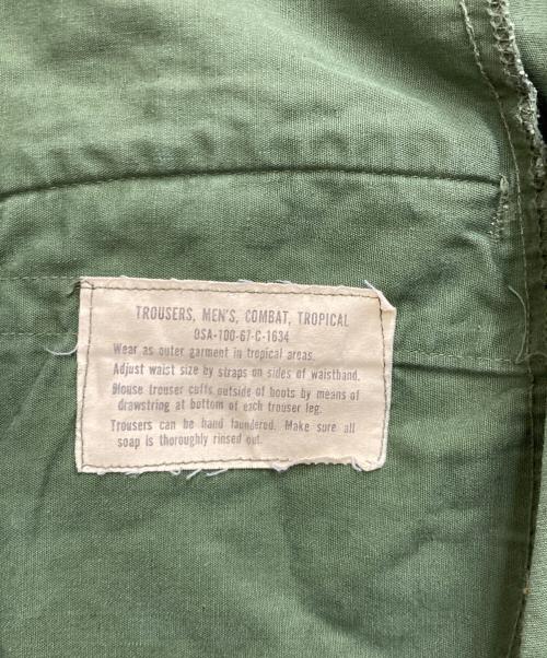 US ARMY（ユーエスアーミー）US ARMY (ユーエスアーミー) 60s TROPICAL COMBAT TROUSERS PANTS グリーン サイズ:不明の古着・服飾アイテム
