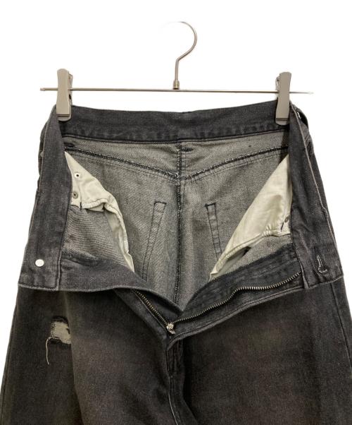 MAISON SPECIAL（メゾンスペシャル）MAISON SPECIAL (メゾンスペシャル) Tulle Distressed Denim Pants ブラック サイズ:38の古着・服飾アイテム