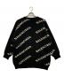 BALENCIAGA (バレンシアガ) 総柄ロゴ ジャガードニット ブラック サイズ:40：28000円