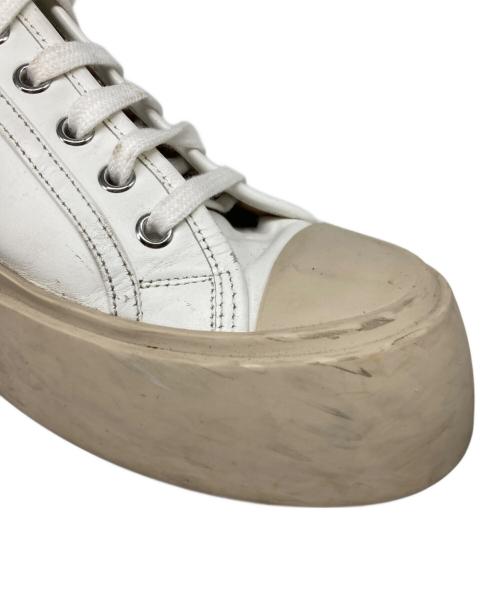 MARNI（マルニ）MARNI (マルニ) PABLO プラットフォームスニーカー ホワイト×ベージュ サイズ:44の古着・服飾アイテム