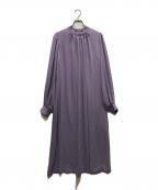 Graphpaperグラフペーパー）の古着「Satin band collar dress」｜パープル