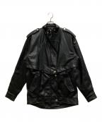 PAMEO POSEパメオポーズ）の古着「2way PU Field Jacket」｜ブラック