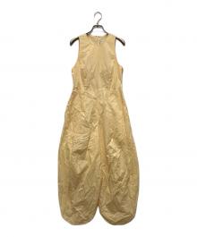 nagonstans（ナゴンスタンス）の古着「Washed タイプライターアメスリオールインワン」｜イエロー