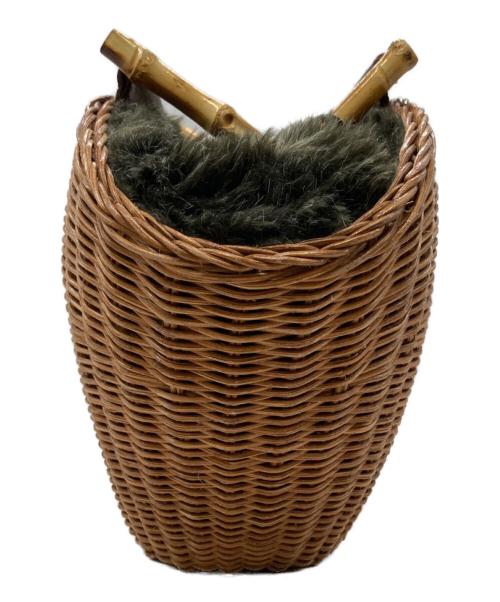 The Bagmati（ザバグマティ）The Bagmati (ザバグマティ) ファーかごバック ブラウンの古着・服飾アイテム