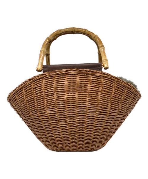 The Bagmati（ザバグマティ）The Bagmati (ザバグマティ) ファーかごバック ブラウンの古着・服飾アイテム