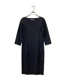 theory luxe（セオリーリュクス）の古着「フォーマルワンピース」｜ネイビー