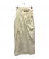 Mame Kurogouchi（マメクロゴウチ）の古着「Dry Touch Cotton Wrap Style Skirt」｜ホワイト