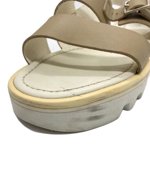 AURALEE（オーラリー）AURALEE (オーラリー) foot the coacher (フットザコーチャー) レザーサンダル ベージュ サイズ:8 1/2の古着・服飾アイテム