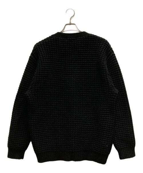 SUPREME（シュプリーム）Supreme (シュプリーム) Waffle Knit Cardigan ブラック サイズ:Mの古着・服飾アイテム
