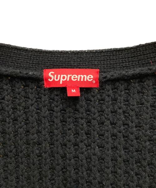 SUPREME（シュプリーム）Supreme (シュプリーム) Waffle Knit Cardigan ブラック サイズ:Mの古着・服飾アイテム