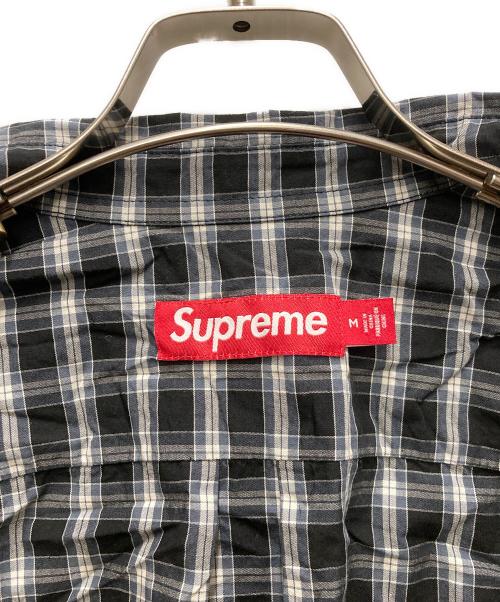 SUPREME（シュプリーム）Supreme (シュプリーム) Loose Fit Mini Plaid S/S Shirt ブラック サイズ:Mの古着・服飾アイテム