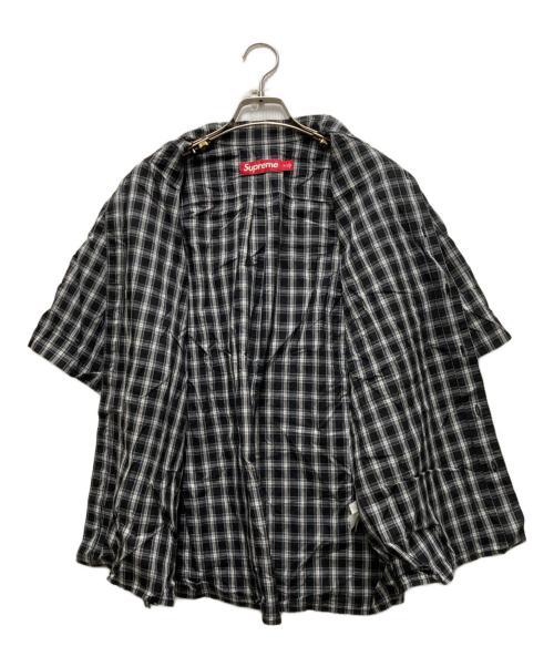 SUPREME（シュプリーム）Supreme (シュプリーム) Loose Fit Mini Plaid S/S Shirt ブラック サイズ:Mの古着・服飾アイテム