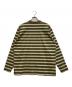 AURALEE (オーラリー) GRADIENT STRIPE JERSEY L/S TEE ベージュ×グリーン サイズ:5：20000円