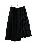 BLACK COMME des GARCONSブラックコムデギャルソン）の古着「ランダムプリーツスカート」｜ブラック