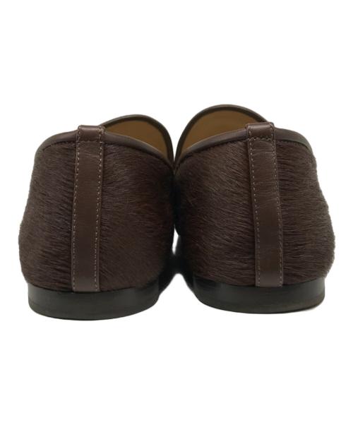 LEMAIRE（ルメール）LEMAIRE (ルメール) ハラコスクエアトゥシューズ ブラウン サイズ:39の古着・服飾アイテム