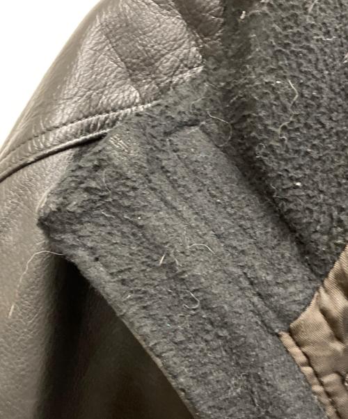 ARMANI JEANS（アルマーニジーンズ）ARMANI JEANS (アルマーニジーンズ) 90s armani jeans leather jacket ブラック サイズ:不明の古着・服飾アイテム
