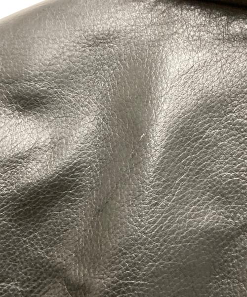 ARMANI JEANS（アルマーニジーンズ）ARMANI JEANS (アルマーニジーンズ) 90s armani jeans leather jacket ブラック サイズ:不明の古着・服飾アイテム