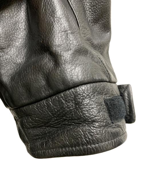 ARMANI JEANS（アルマーニジーンズ）ARMANI JEANS (アルマーニジーンズ) 90s armani jeans leather jacket ブラック サイズ:不明の古着・服飾アイテム