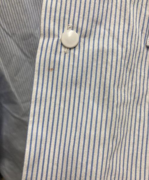 nanamica（ナナミカ）nanamica (ナナミカ) Regular Collar Stripe Wind Shirt スカイブルー サイズ:XSの古着・服飾アイテム