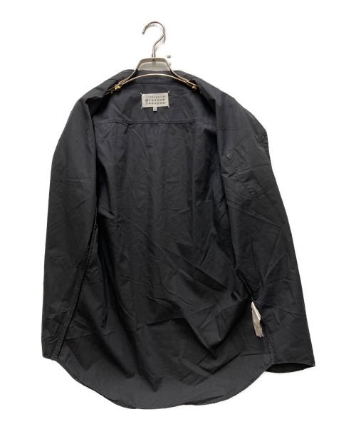 Maison Margiela（メゾンマルジェラ）Maison Margiela (メゾンマルジェラ) short sleeve studs shirts ブラック サイズ:46の古着・服飾アイテム