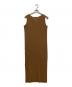 L'Appartement (アパルトモン) RIB SLIT OP ワンピース ブラウン サイズ:表記なし：5000円