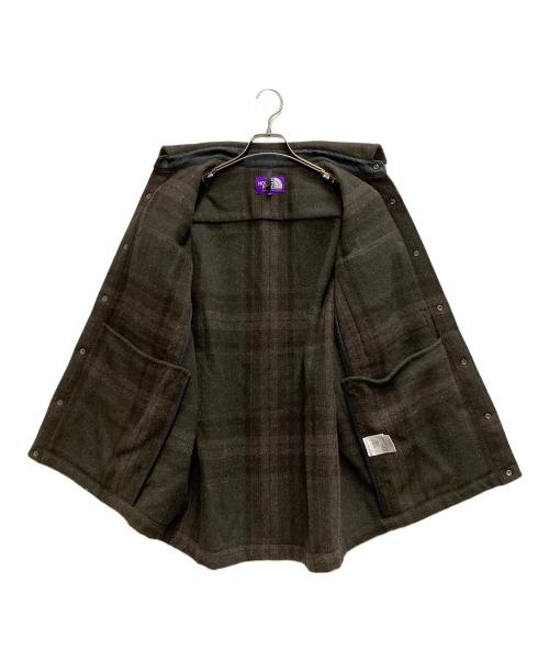THE NORTHFACE PURPLELABEL（ザ・ノースフェイス パープルレーベル）THE NORTHFACE PURPLELABEL (ザ・ノースフェイス パープルレーベル) Plaid C.P.O Jacket ブラウン サイズ:Mの古着・服飾アイテム