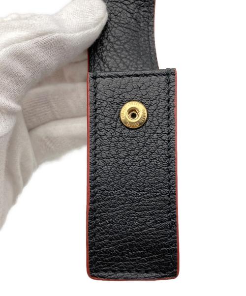 MIU MIU（ミュウミュウ）MIU MIU (ミュウミュウ) MADRAS LOVE TRICKリップケース ブラックの古着・服飾アイテム