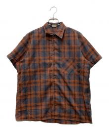 LECO（レコ）の古着「60s-70s オンブレチェックS/Sシャツ」｜オレンジ