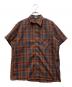 LECO（レコ）の古着「60s-70s オンブレチェックS/Sシャツ」｜オレンジ