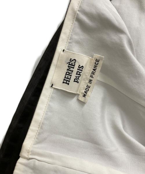 HERMES（エルメス）HERMES (エルメス) コットンオーガンシースカート グレー サイズ:36の古着・服飾アイテム