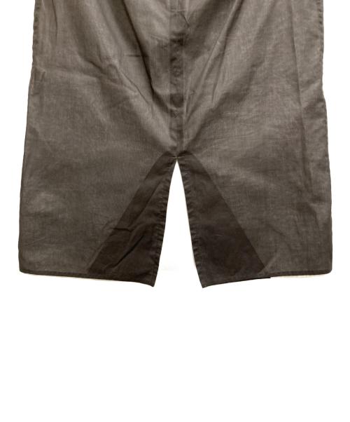 HERMES（エルメス）HERMES (エルメス) コットンオーガンシースカート グレー サイズ:36の古着・服飾アイテム