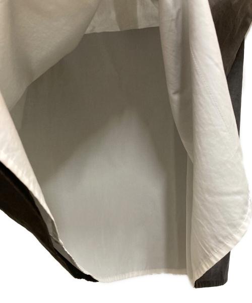 HERMES（エルメス）HERMES (エルメス) コットンオーガンシースカート グレー サイズ:36の古着・服飾アイテム