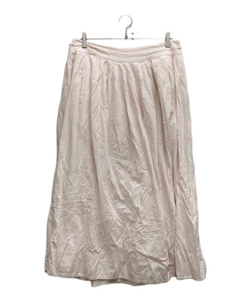 KHADI&CO（カディアンドコー）Khadi&Co (カディアンドコー) GATHERED SKIRT ピンク サイズ:Lの古着・服飾アイテム
