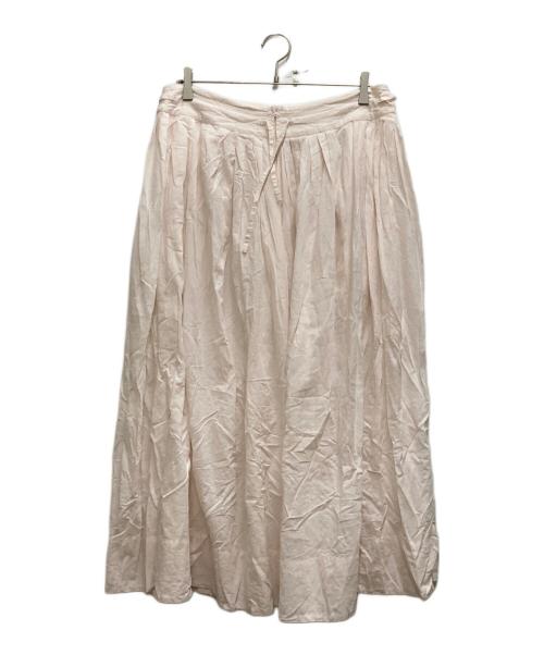 KHADI&CO（カディアンドコー）Khadi&Co (カディアンドコー) GATHERED SKIRT ピンク サイズ:Lの古着・服飾アイテム