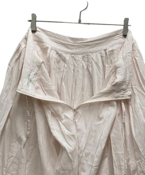 KHADI&CO（カディアンドコー）Khadi&Co (カディアンドコー) GATHERED SKIRT ピンク サイズ:Lの古着・服飾アイテム