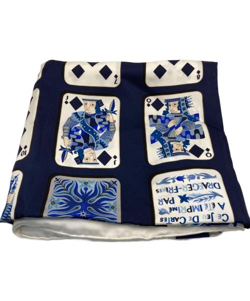 HERMES（エルメス）HERMES (エルメス) カレ90 ネイビーの古着・服飾アイテム