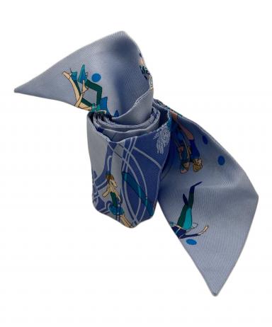 中古・古着通販】HERMES (エルメス) ツイリースカーフ ネイビー