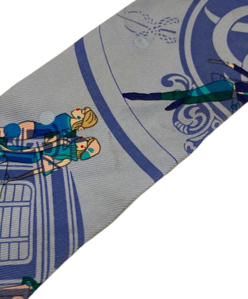 HERMES（エルメス）HERMES (エルメス) ツイリースカーフ ネイビーの古着・服飾アイテム