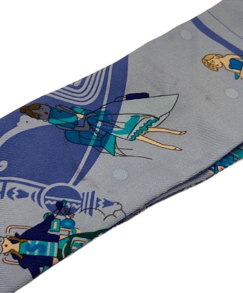 HERMES（エルメス）HERMES (エルメス) ツイリースカーフ ネイビーの古着・服飾アイテム