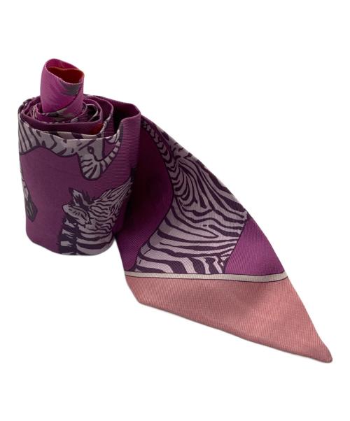 HERMES（エルメス）HERMES (エルメス) ツイリースカーフ パープルの古着・服飾アイテム