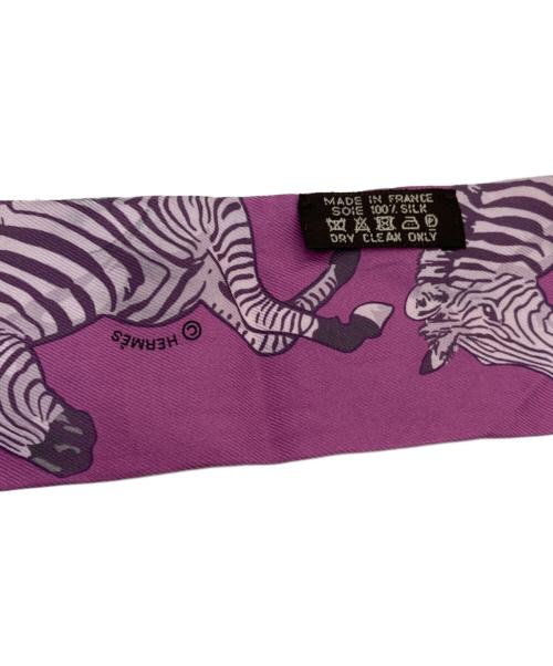 HERMES（エルメス）HERMES (エルメス) ツイリースカーフ パープルの古着・服飾アイテム