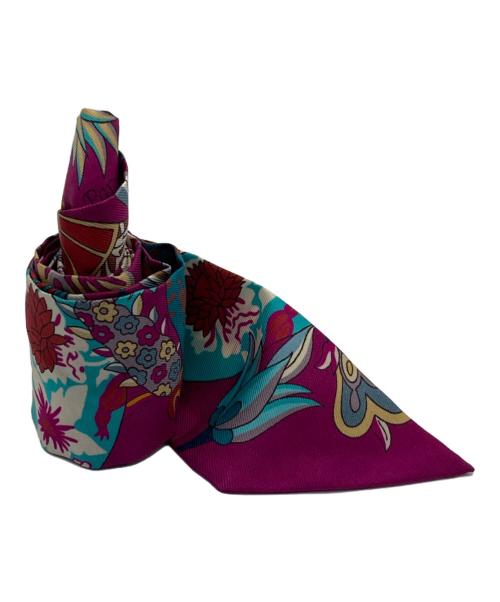 HERMES（エルメス）HERMES (エルメス) ツイリースカーフ パープルの古着・服飾アイテム