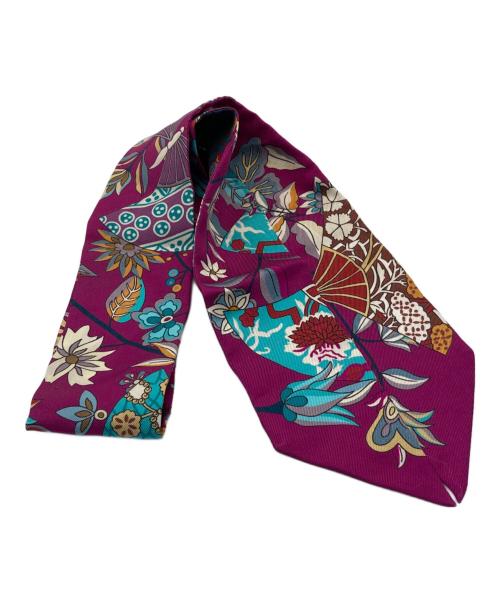 HERMES（エルメス）HERMES (エルメス) ツイリースカーフ パープルの古着・服飾アイテム