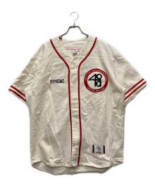 SUPREME×40ACRES（シュプリーム）の古着「Twill Baseball Jersey」｜ベージュ