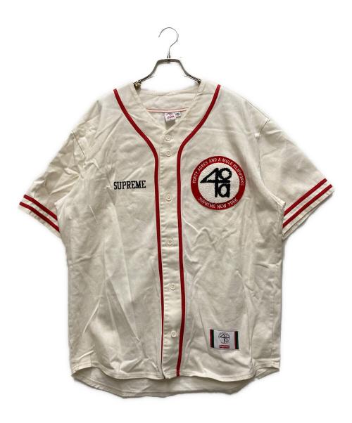 SUPREME（シュプリーム）SUPREME (シュプリーム) 40ACRES Twill Baseball Jersey ベージュ サイズ:Ｌの古着・服飾アイテム