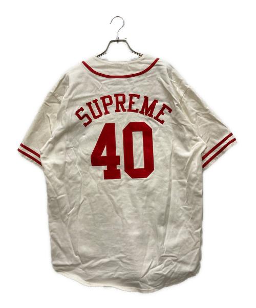 SUPREME（シュプリーム）SUPREME (シュプリーム) 40ACRES Twill Baseball Jersey ベージュ サイズ:Ｌの古着・服飾アイテム
