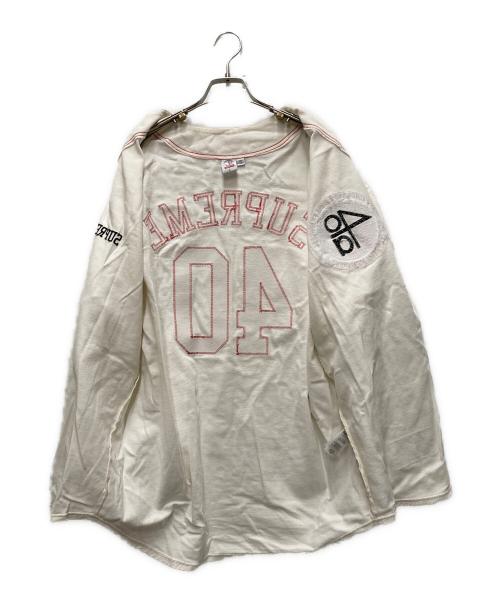 SUPREME（シュプリーム）SUPREME (シュプリーム) 40ACRES Twill Baseball Jersey ベージュ サイズ:Ｌの古着・服飾アイテム