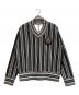 KENZO（ケンゾー）の古着「College Vertical Stripe Sweater」｜グレー