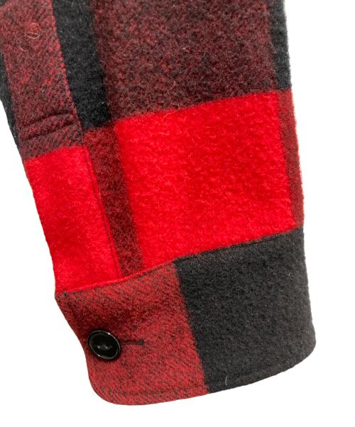 HUMAN MADE（ヒューマンメイド）HUMAN MADE (ヒューマンメイド) WOOL OVERSHIRT レッド サイズ:Lの古着・服飾アイテム