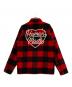HUMAN MADE (ヒューマンメイド) WOOL OVERSHIRT レッド サイズ:L：28000円